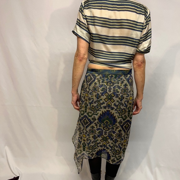 Dries Van Noten Silk Top and Skirt - Picture 4 of 8